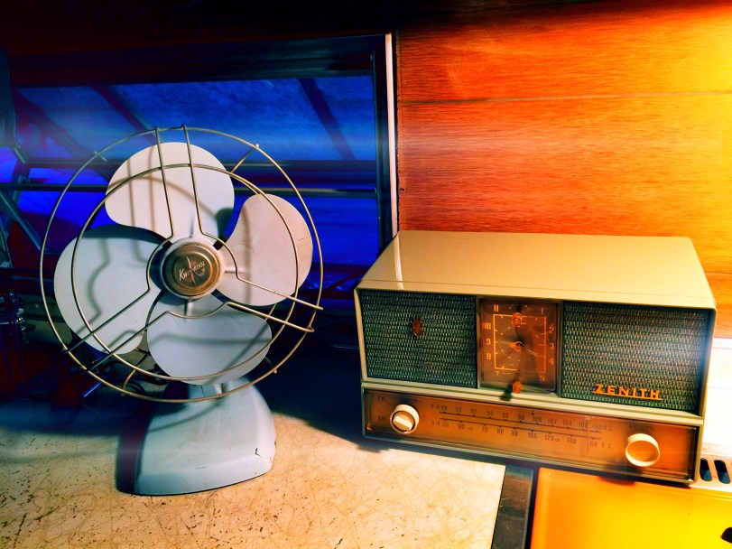 I gifted myself with air conditioning and tunes while I worked. :)