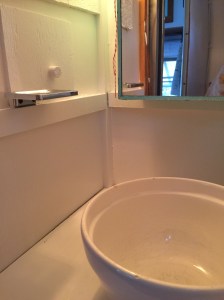 Beginning ot resemble a bathroom